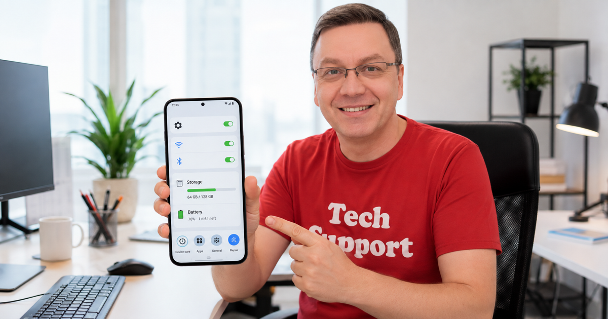 Fixing Android phone no service illustration